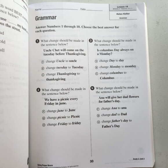 Journeys Common Core Weekly Assessments Grade 2 Book Workbook Textbook Paperback - Picture 4 of 9